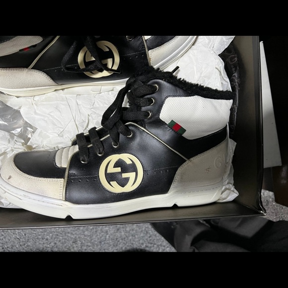 Gucci high top sneakers. - Picture 2 of 5